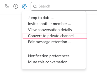 slack direct message to private channel