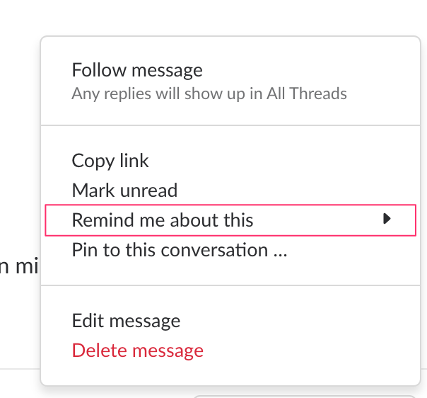slack remind me about this feature